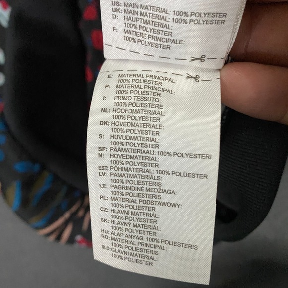 Adidas X Farm Rio Track Jacket size Medium Floral Coral Reef Black 2016 - Picture 4 of 10